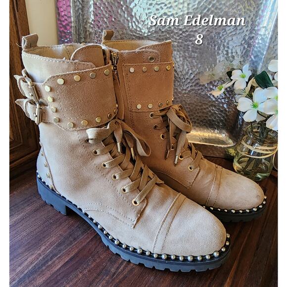 Sam Edelman 
Camel Jennifer Lace Ups - Picture 1 of 9